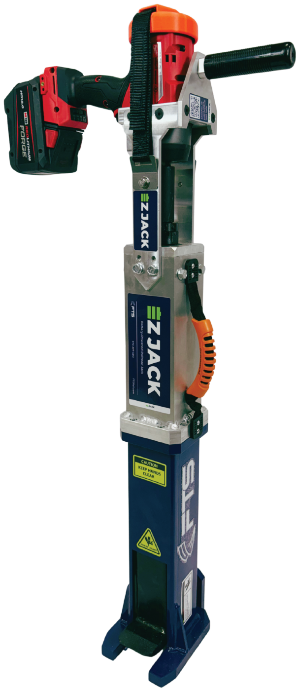 FTS Rail EZ-Jack 5-ton battery-powered railroad track jack