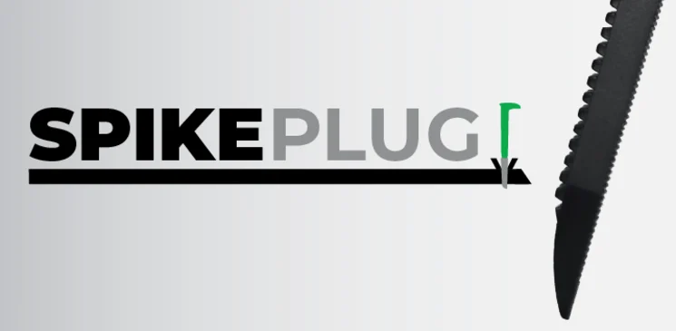 SpikePlug railroad tie plug and spike setter from FTS Rail
