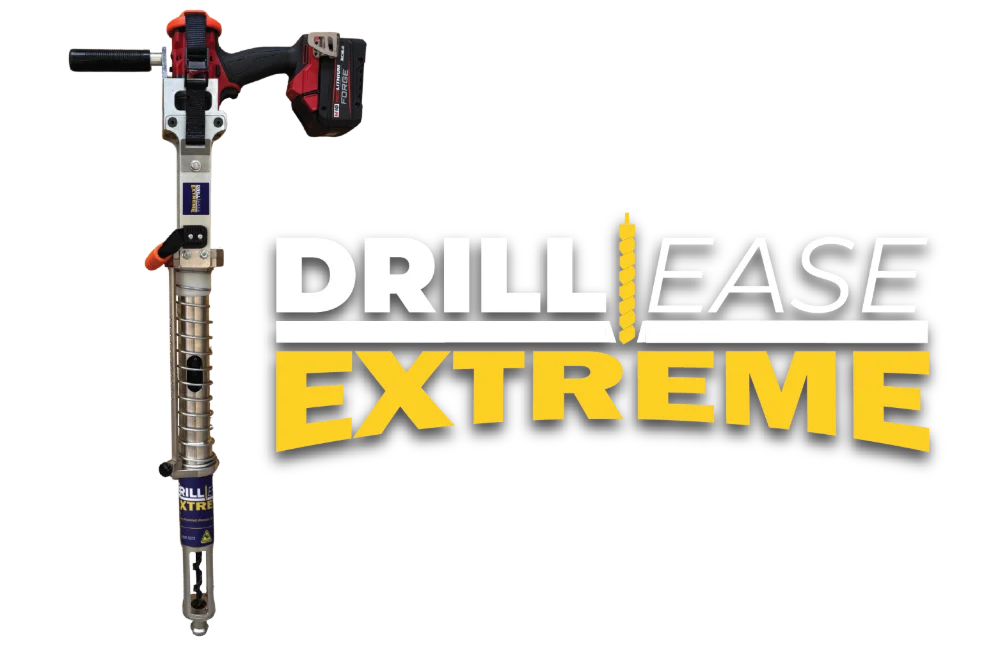 DrillEase Extreme battery-powered wood and composite railroad tie drill