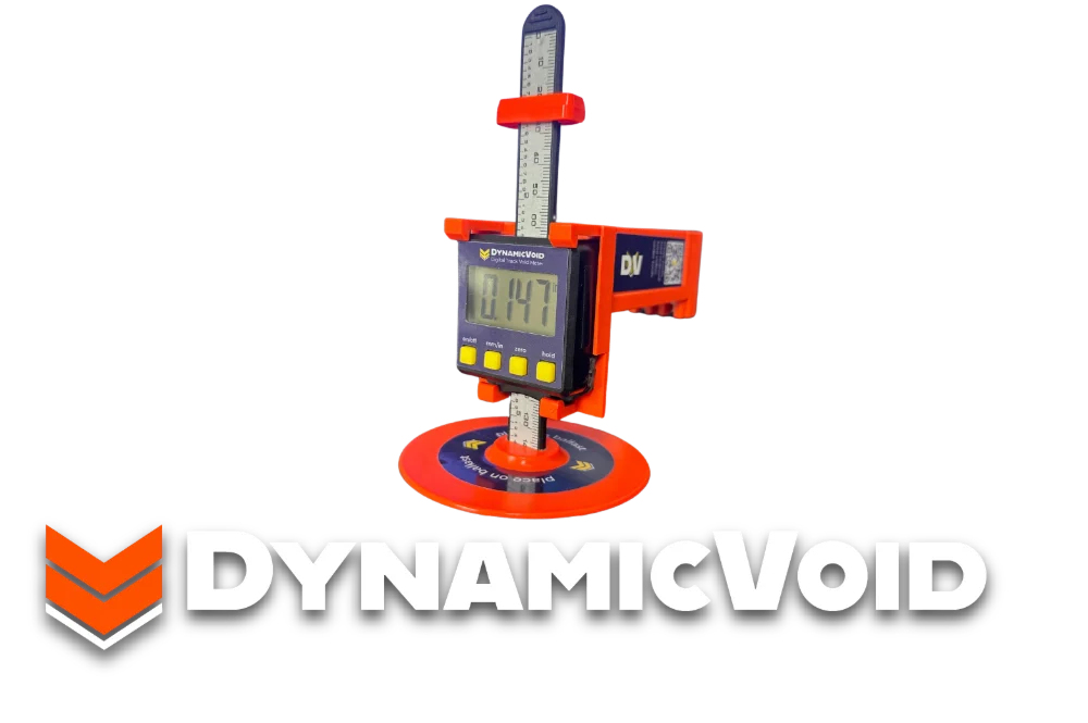 DynamicVoid digital railroad track void meter