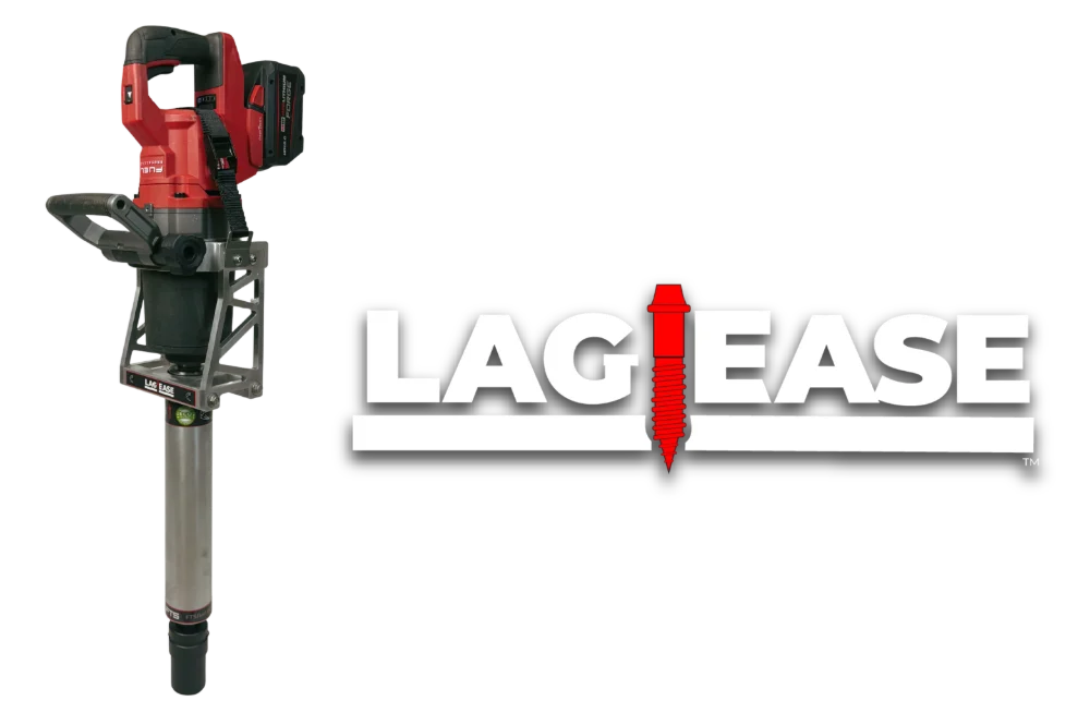 LagEase battery-powered railroad lag driver