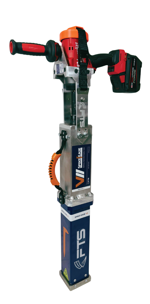 FTS Rail SpikeEase battery-powered railroad spike puller