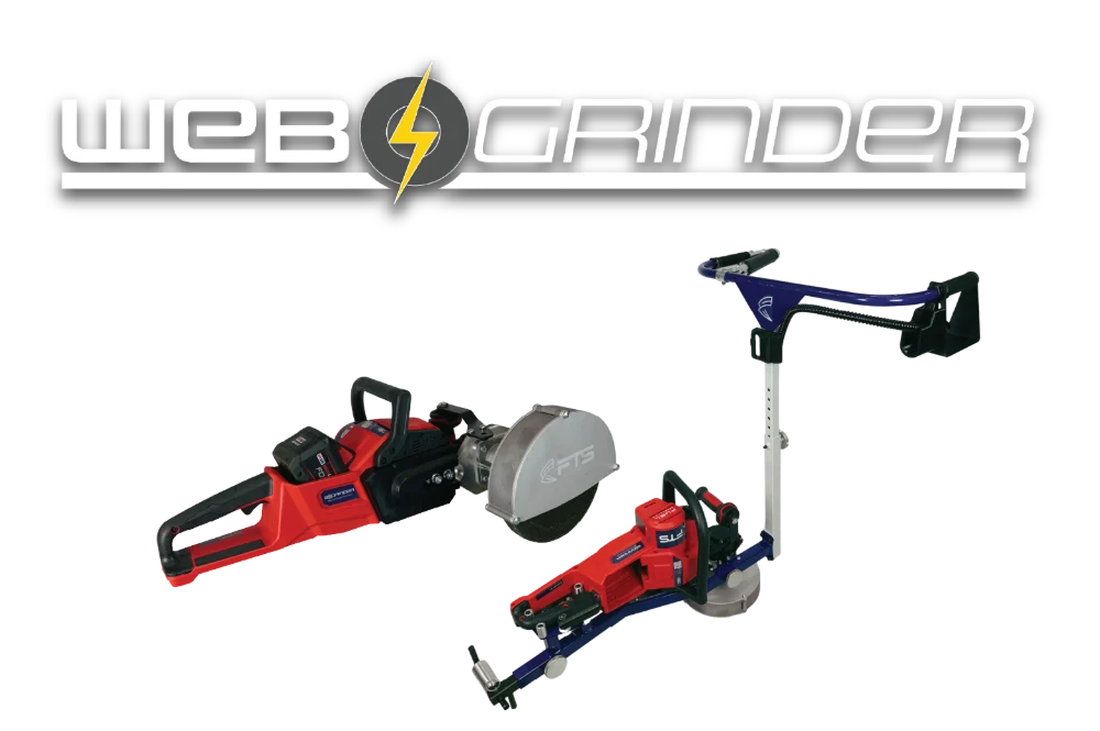Web Grinder battery-powered railroad rail web grinder